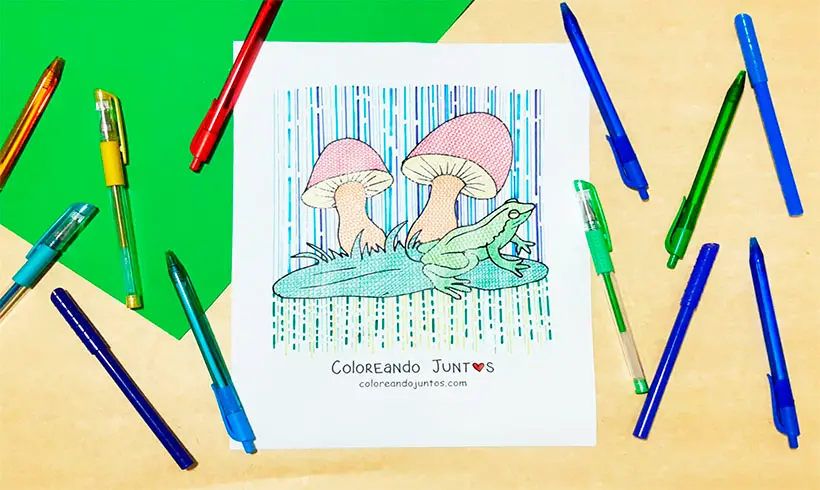 Biology drawing colored by Coloring Together