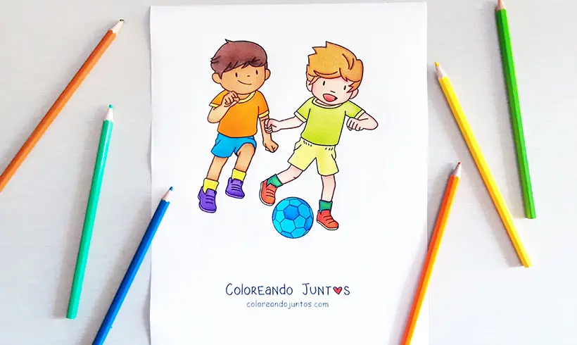 Picture of kids colored by Coloring Together