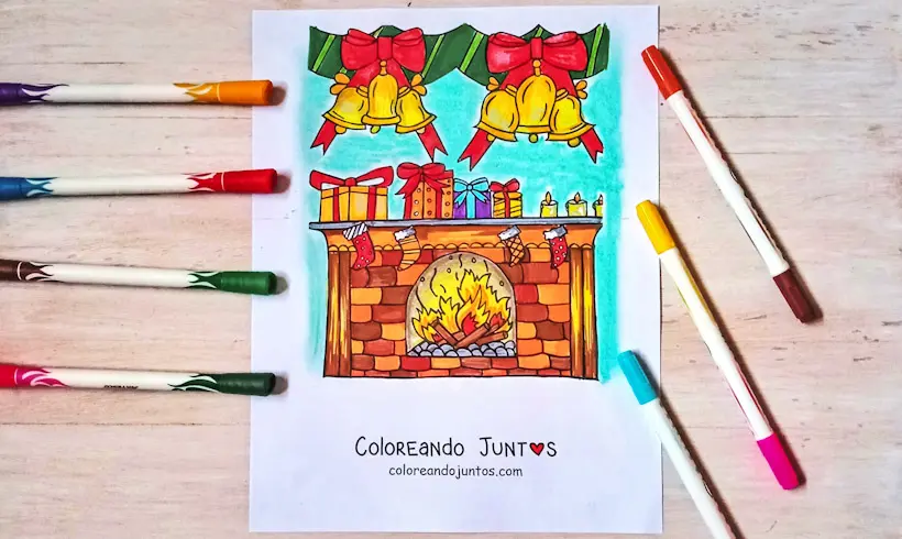 Christmas ornaments drawing colored by Coloring Together