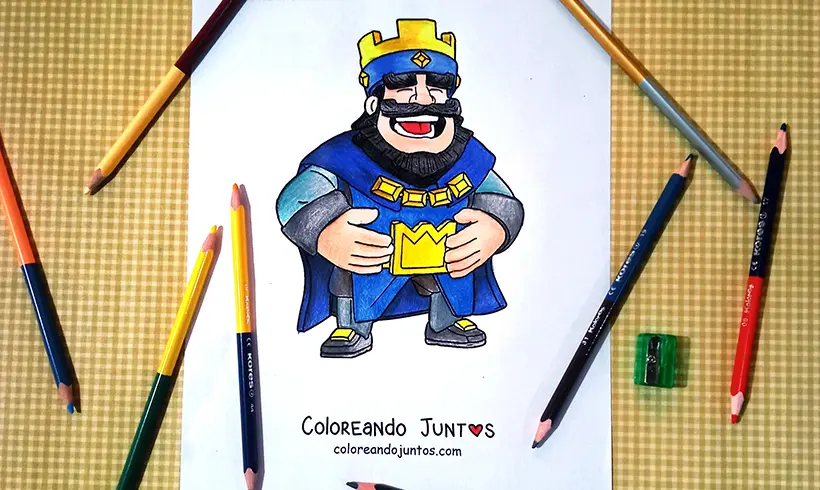 Clash Royale drawing colored by Coloring Together
