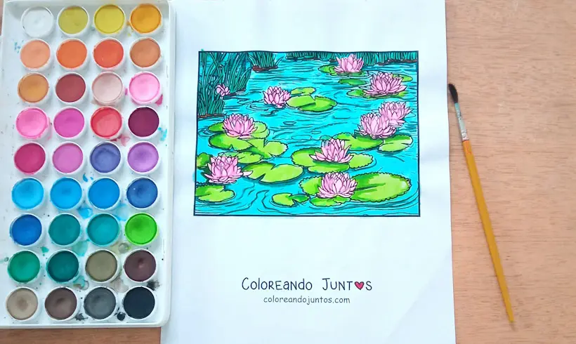 Claude Monet drawing colored by Coloring Together