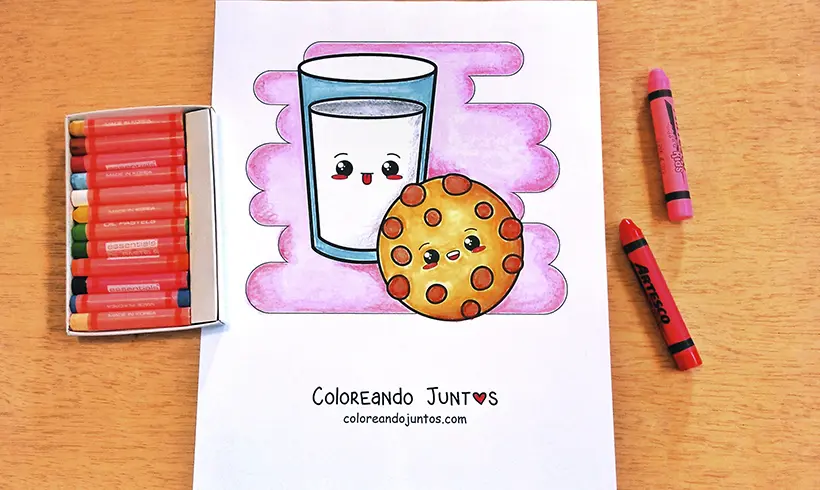 Drawing of a cookie colored by Coloring Together