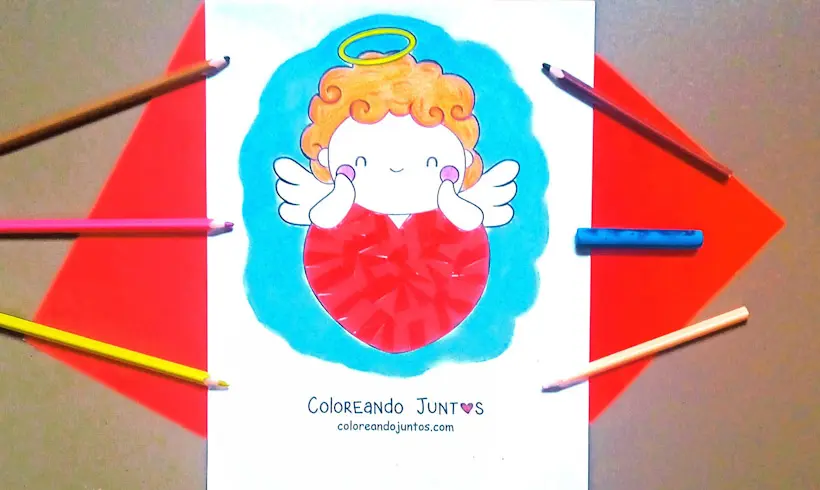 Cupid colored by Coloring Together