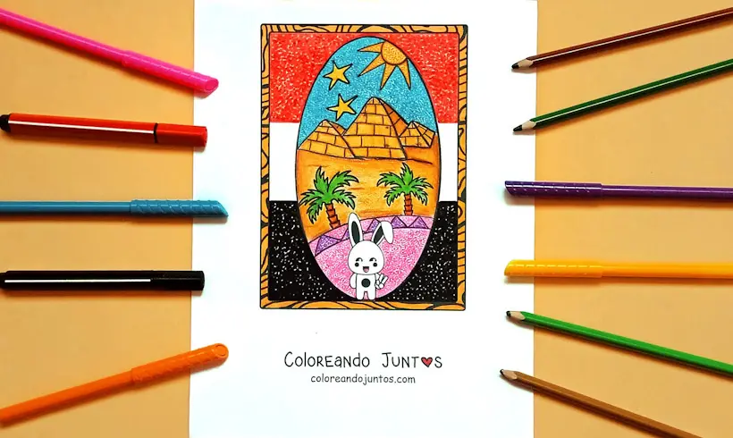 Egypt picture colored by Coloring Together