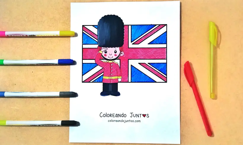 England picture colored by Coloring Together