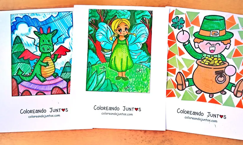 Fantasy pictures colored by Coloring Together