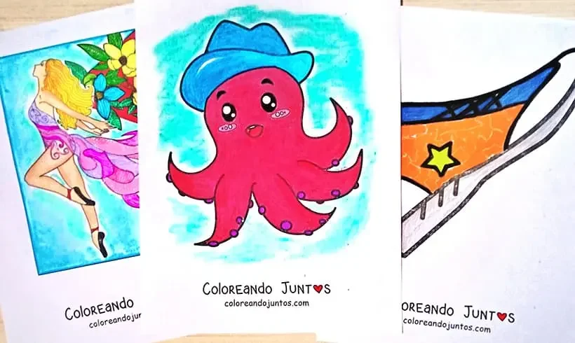 Fashion drawings colored by Coloring Together