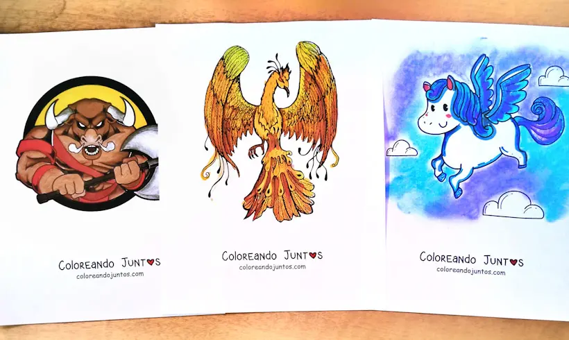 Greek mythology pictures colored by Coloring Together
