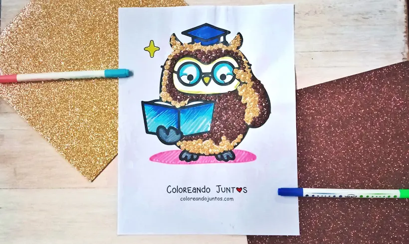 Kawaii profession drawing colored by Coloring Together