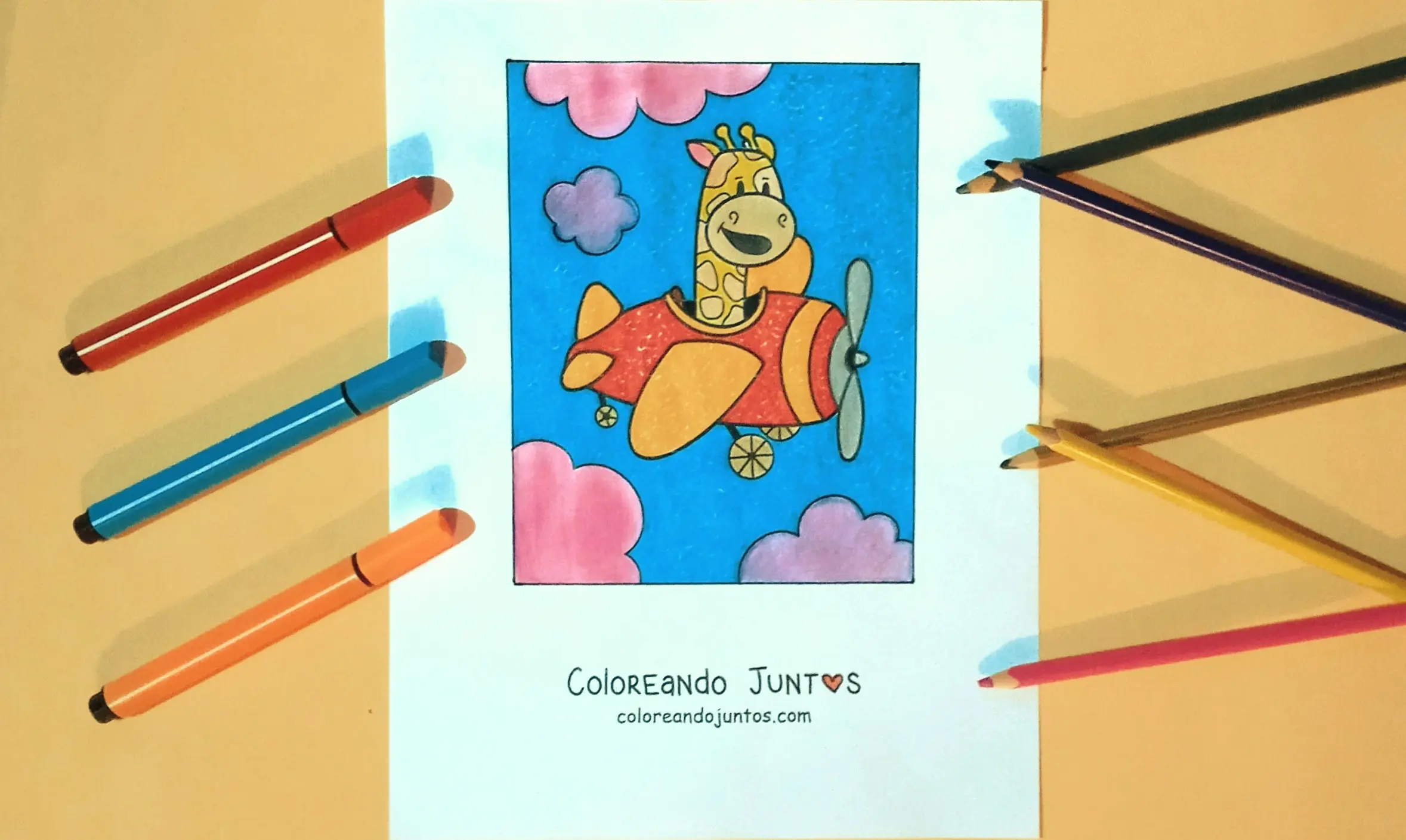 Kawaii vehicle drawing colored by Coloring Together