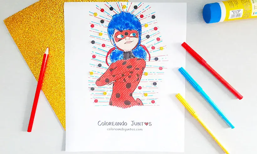 Drawing of Ladybug colored by Coloring Together