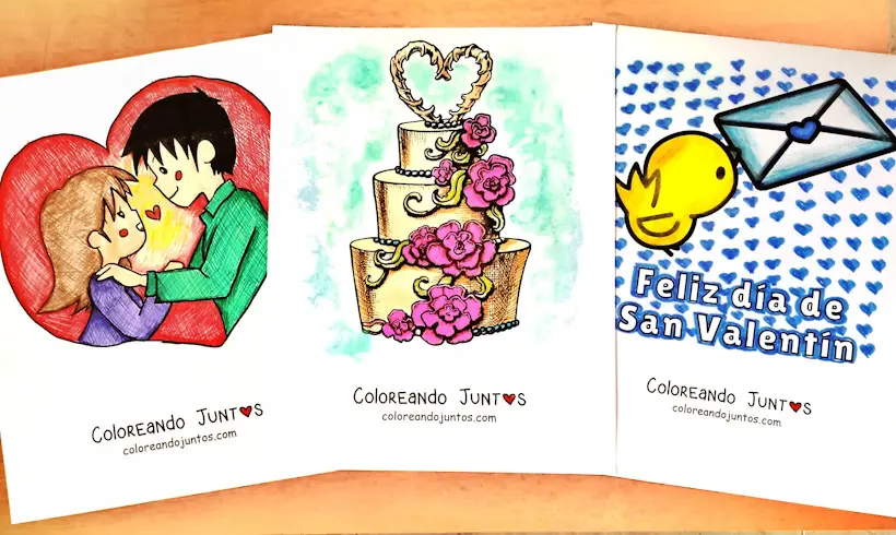 Love and friendship drawings colored by Coloring Together