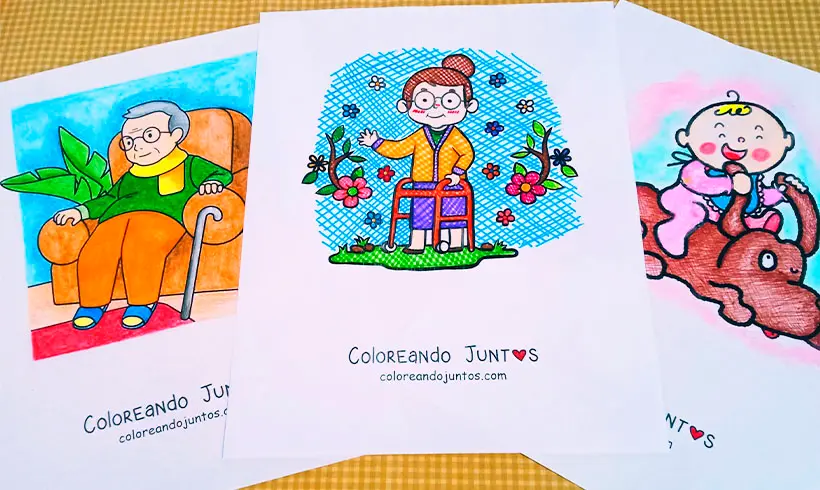 People drawings colored by Coloring Together