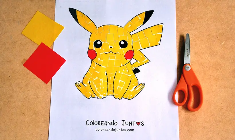 Pokémon drawing colored by Coloring Together