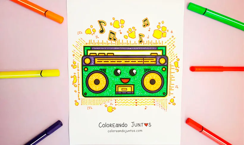 Radio colored by Coloring Together