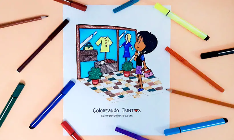Shirt picture colored by Coloring Together