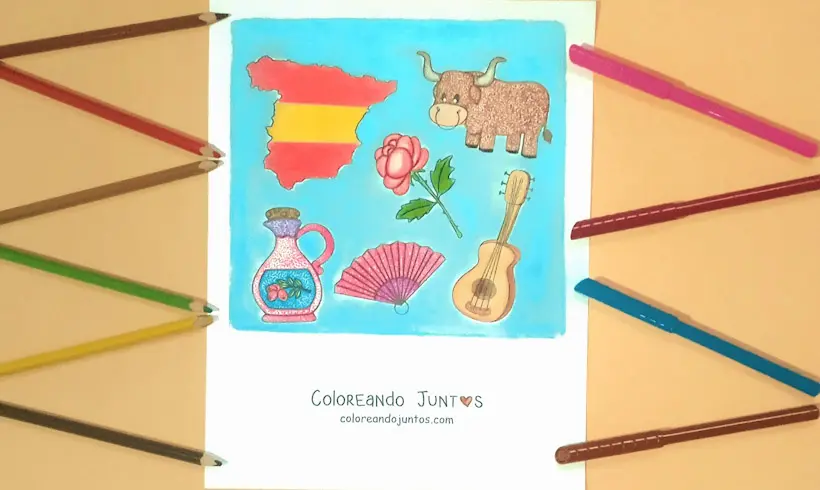 Spain picture colored by Coloring Together