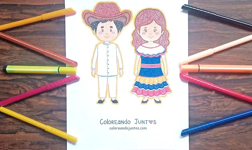Drawing of Venezuela colored by Coloring Together