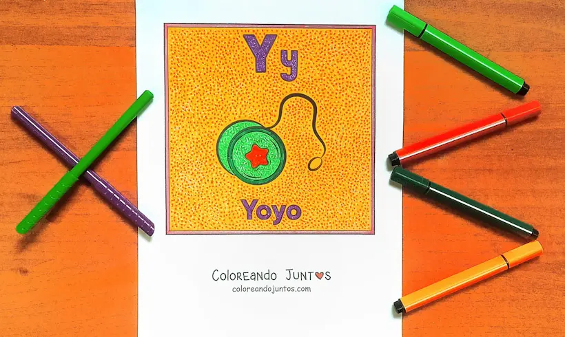 Yo-yo picture colored by Coloring Together
