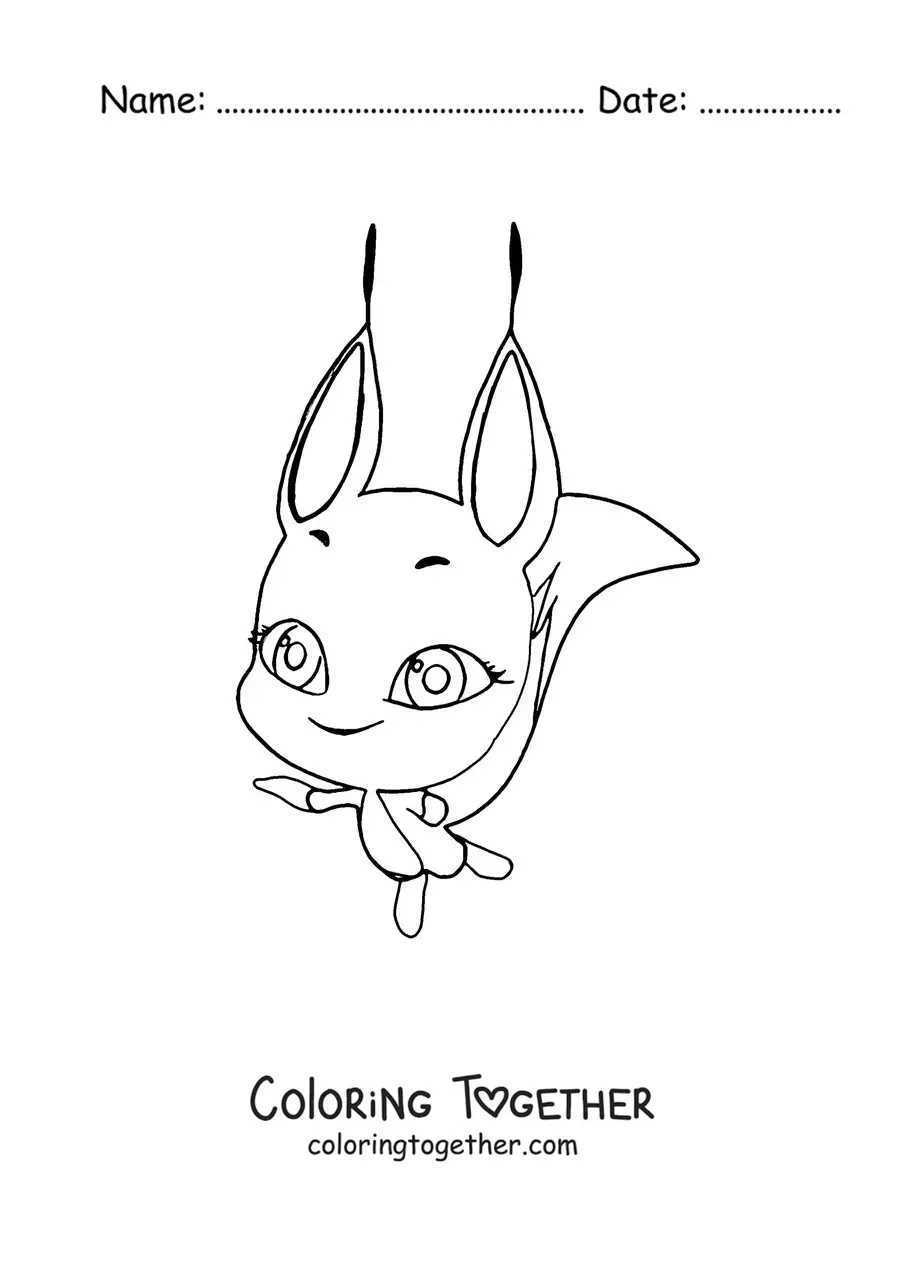 Coloring page of Trixx from Miraculous Ladybug