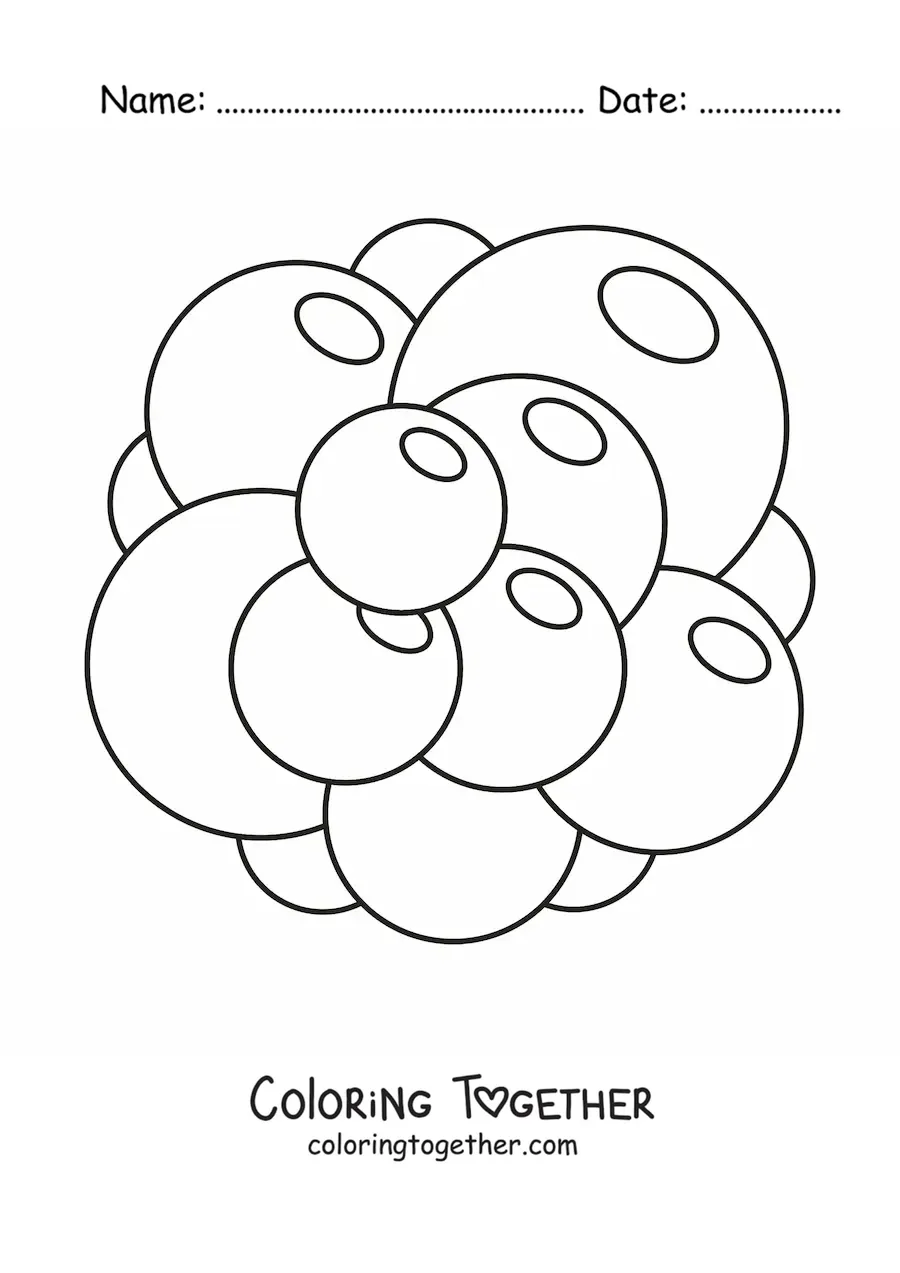 Coloring page of a stem cell