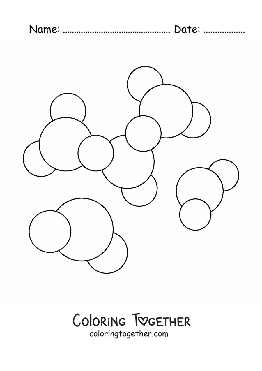 Coloring page of enzymes