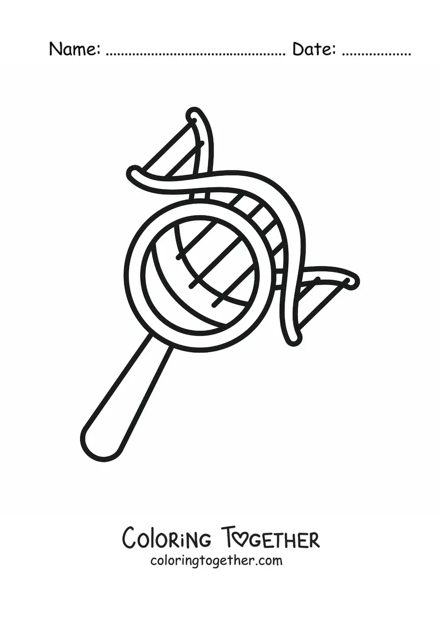Coloring page of genetics