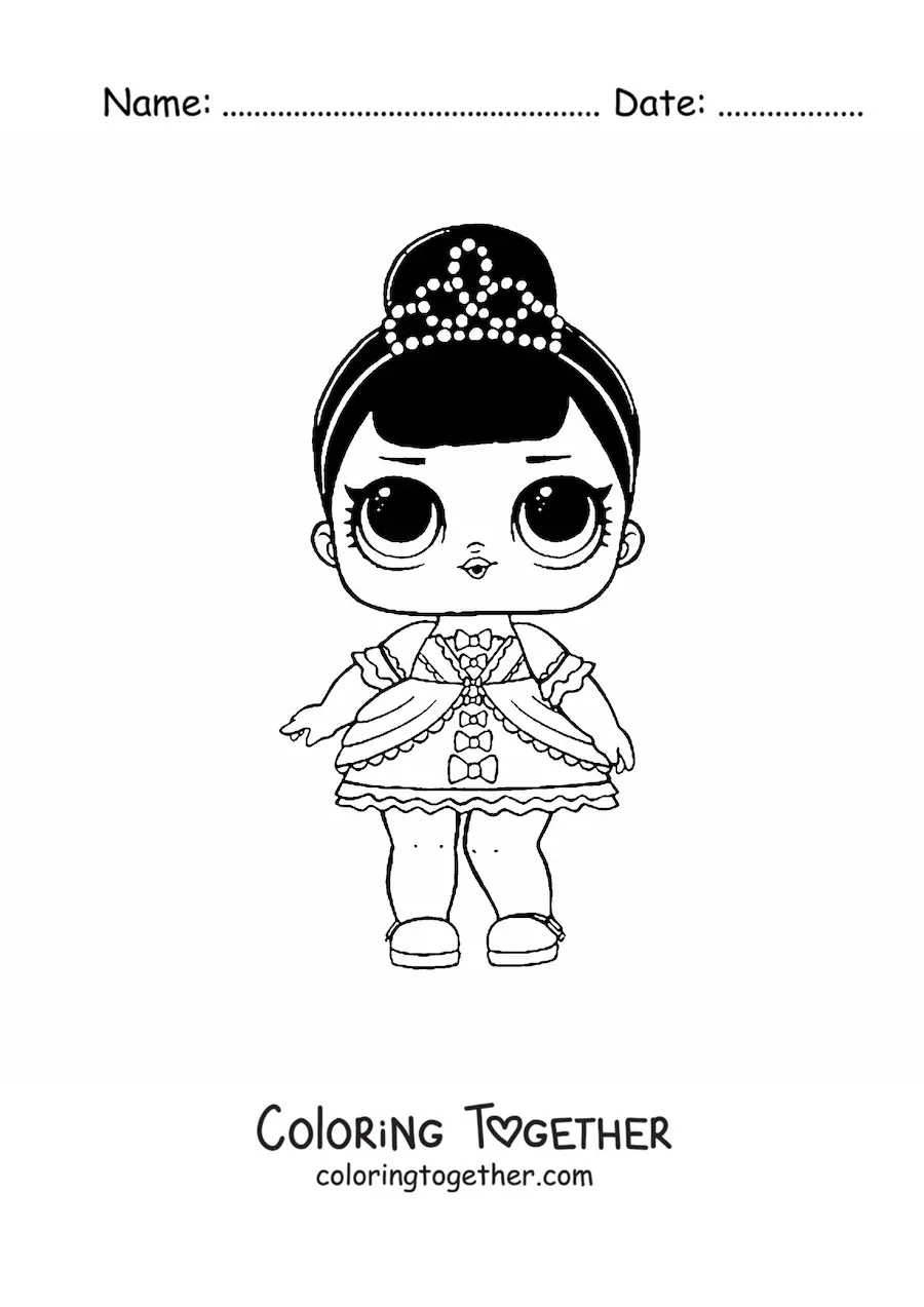 Coloring page of L.O.L. Surprise Fancy