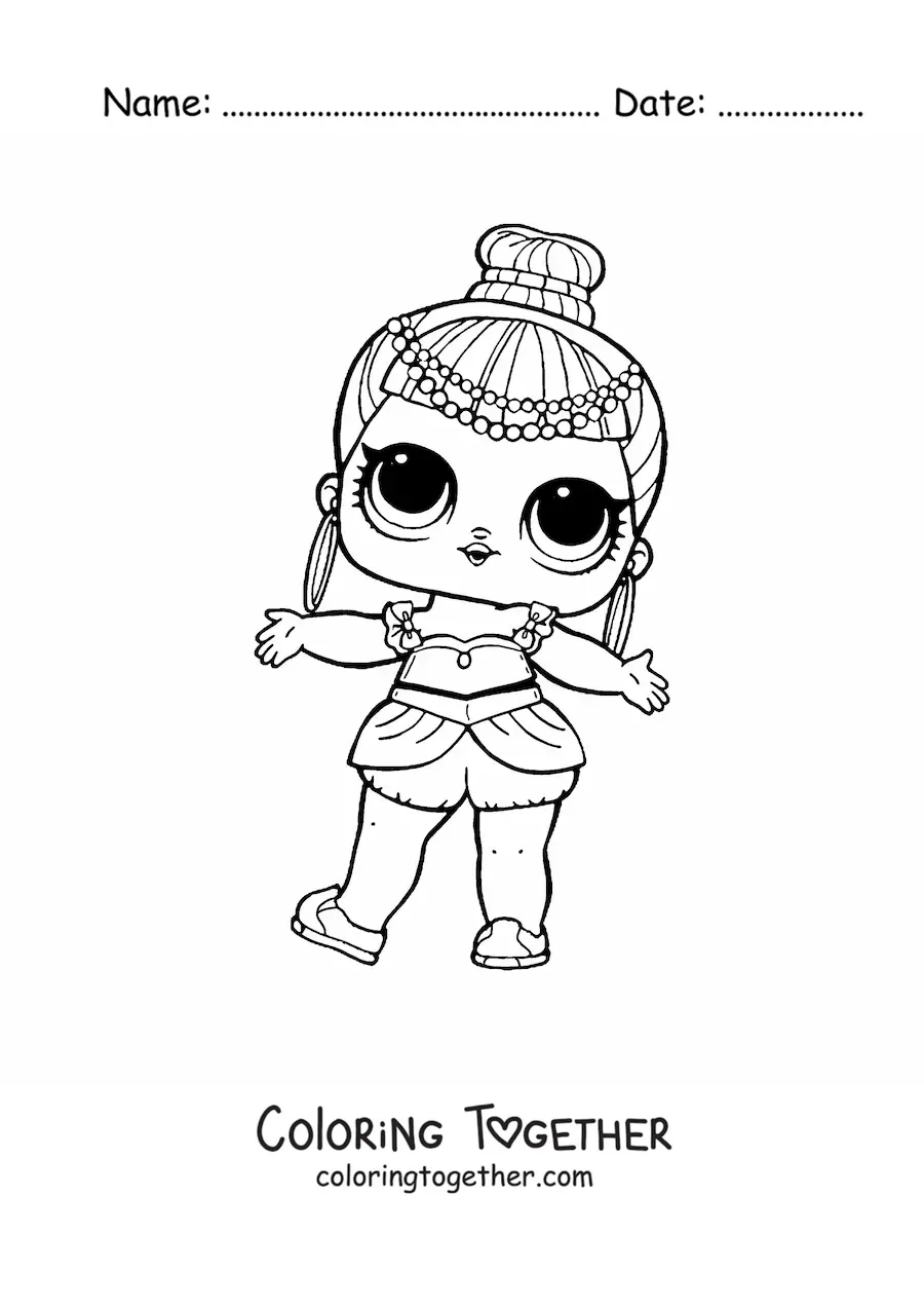 Coloring page of L.O.L. Surprise Genie