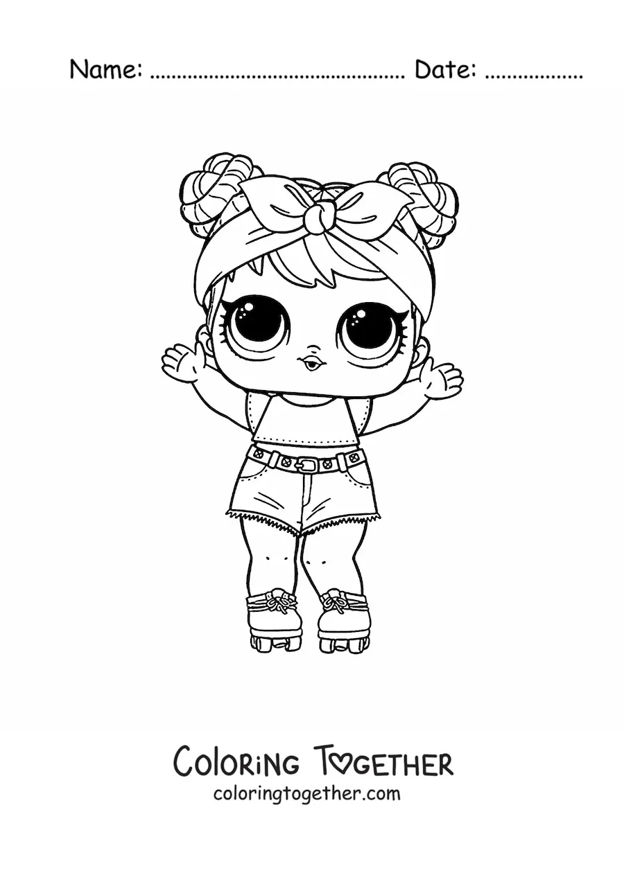 Coloring page of L.O.L. Surprise Dawn