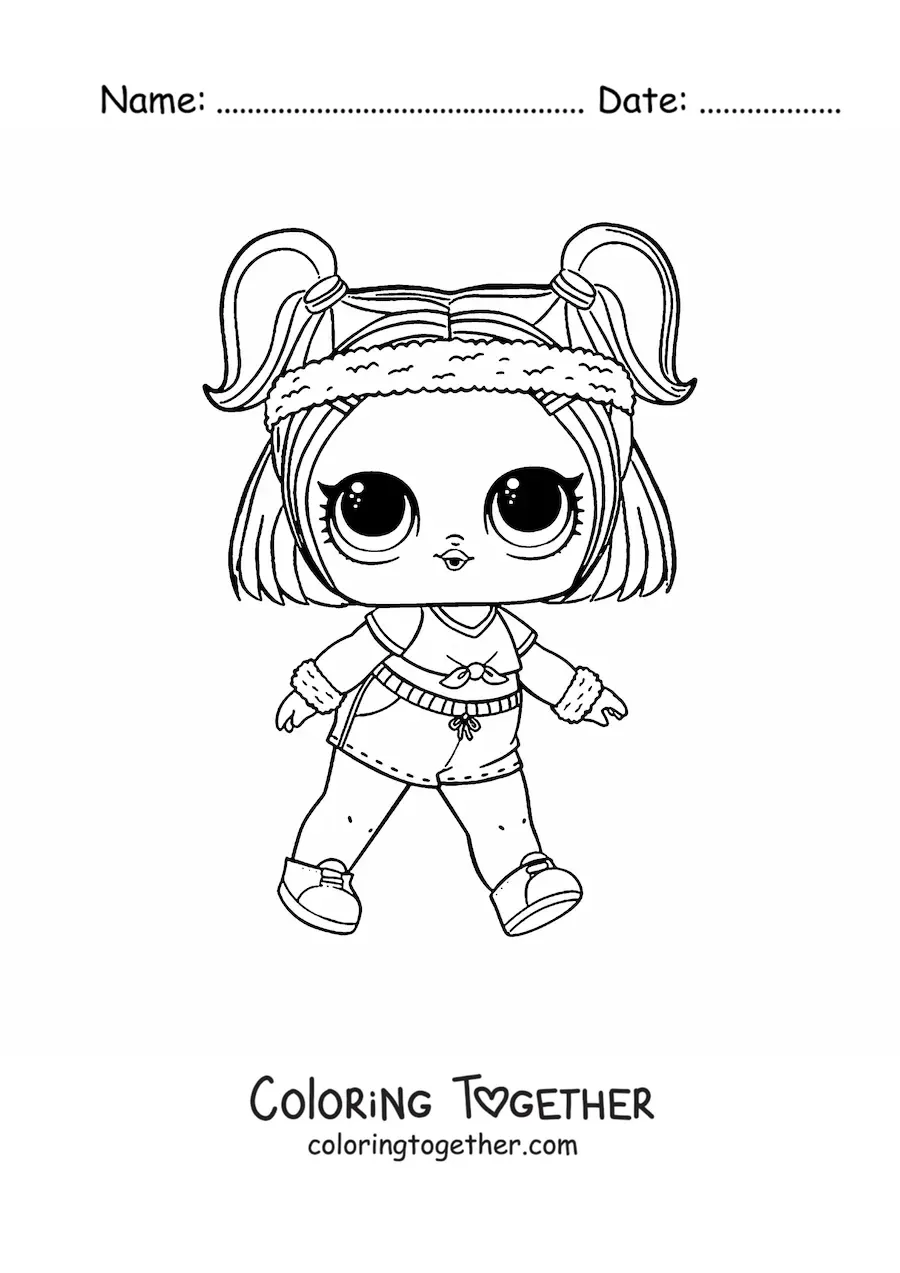 Coloring page of L.O.L. Surprise Sprints