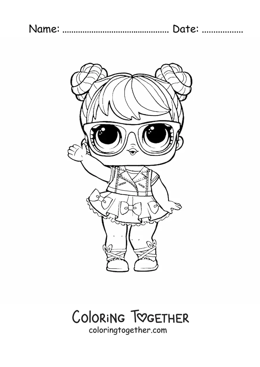 Coloring page of L.O.L. Surprise Bon Bon