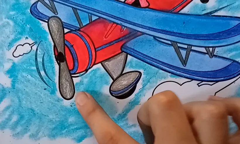 Step 5 for blending colors