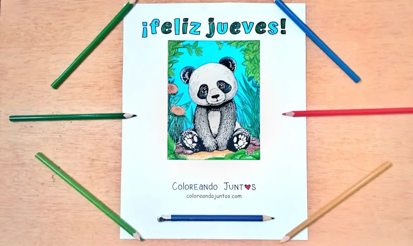 Drawing of the day Thursday colored by Coloring Together