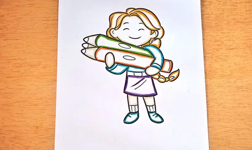 Step 1 to apply the Coloring in Circles technique