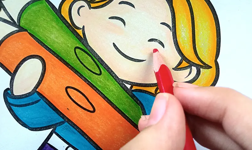 Step 5 to apply the Coloring in Circles technique