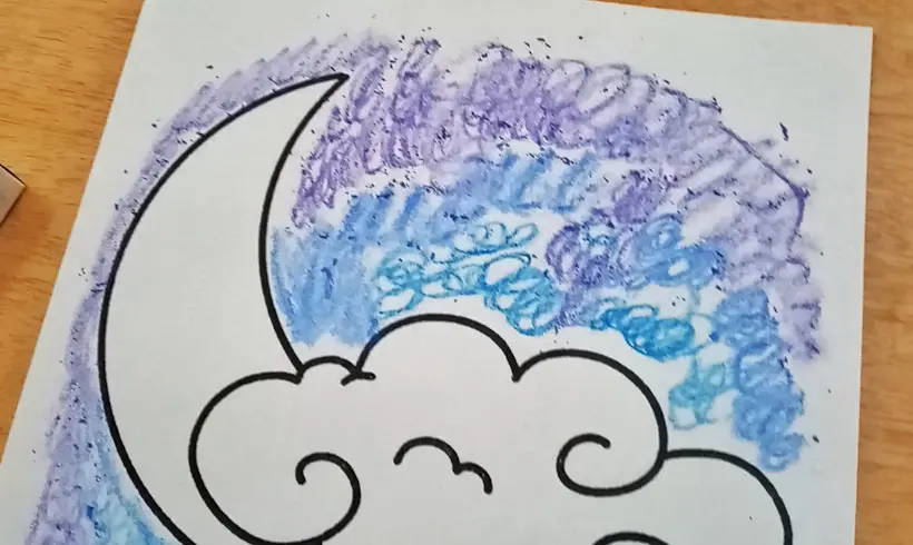 Step 1 to paint with cotton