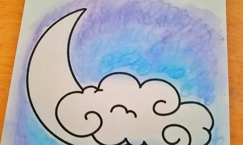 Step 2 to paint with cotton