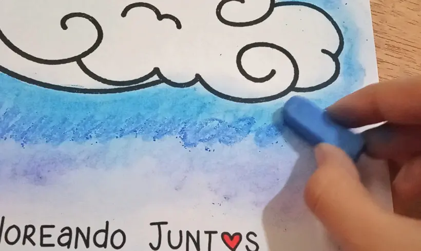 Step 3 to paint with cotton
