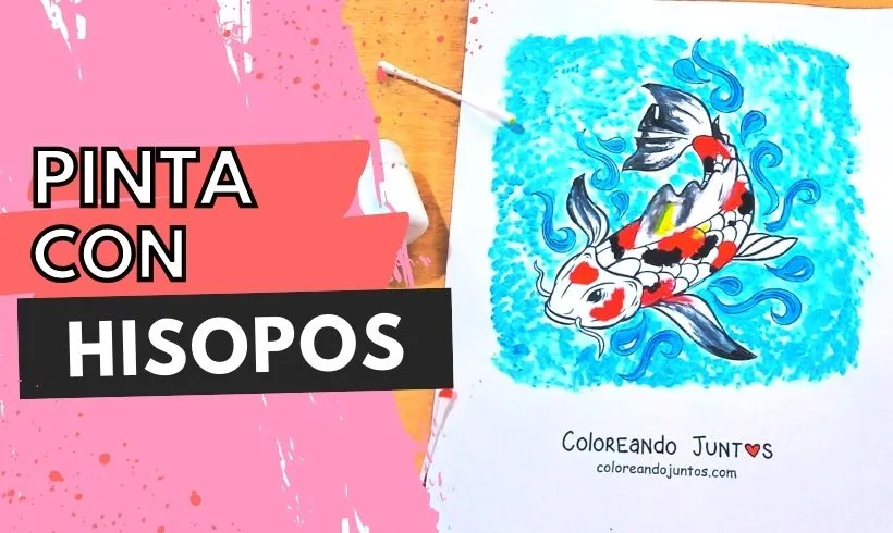 Paint with cotton swabs