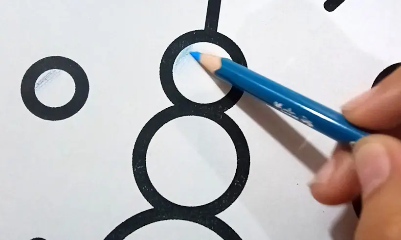 Step 1 to paint with the erasing technique