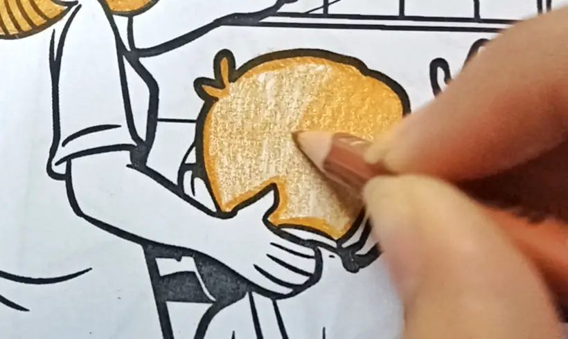 Step 3 for coloring in layers