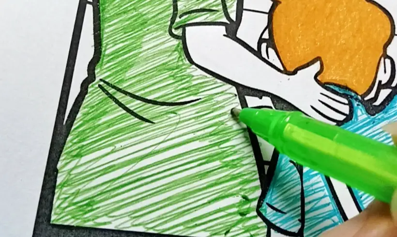 Step 4 for coloring in layers
