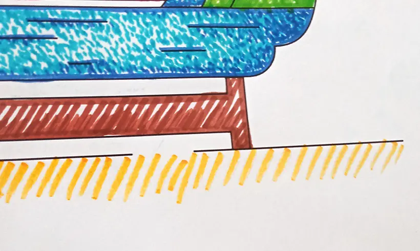 Step 5 to color with markers