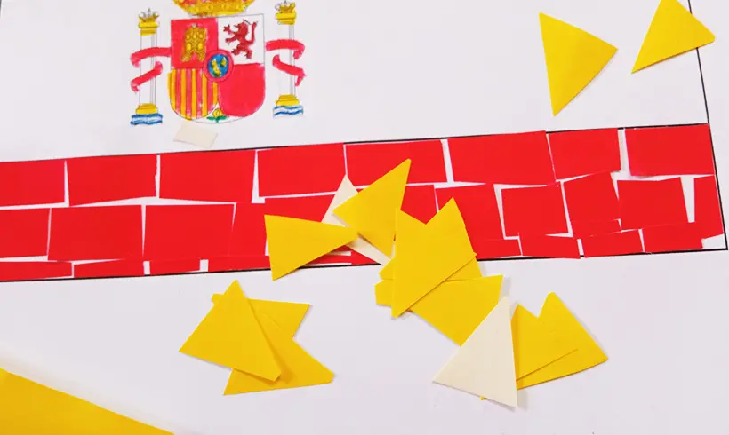 Step 4 for making a Mosaic