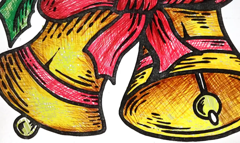 Step 4 to paint with pens
