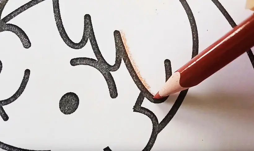 Step 1 for applying the Pointillism technique
