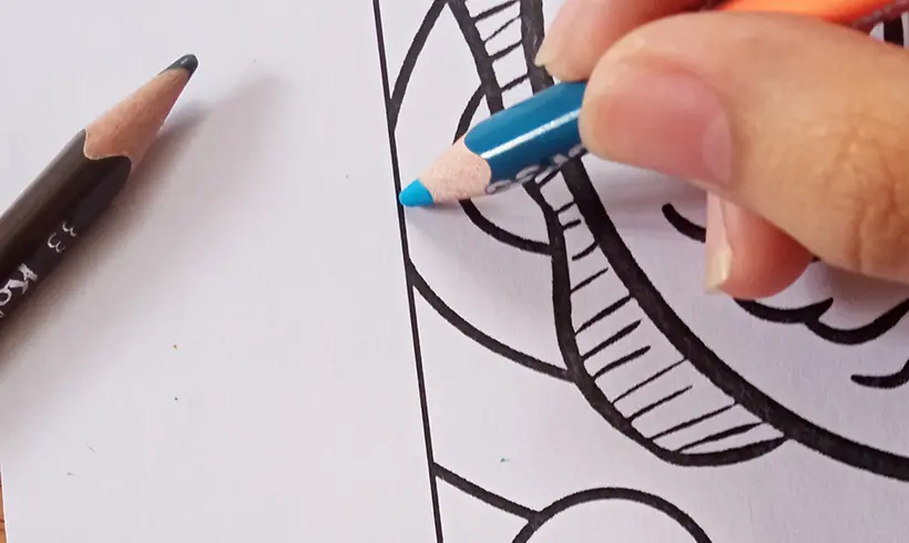 Step 1 for blending colors