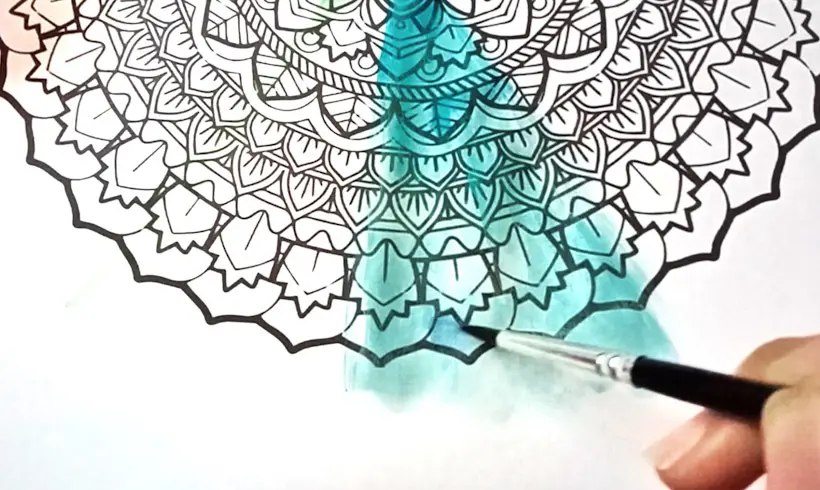 Step 2 to paint with watercolors