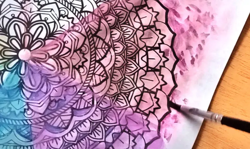 Step 4 to paint with watercolors